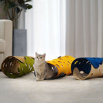 Jouet pour chat tunnel pliable