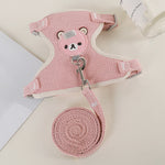 Bear Adjustable Cat Harness - Pink / 1-2.5kg - cat harness