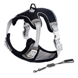 Cat Full Body Harness - Black / XS - cat harness leash