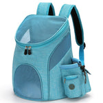 Clear Backpack Cat Carrier - Blue / S 32x30x25cm - Clear
