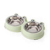 Frog Cat Bowl - Green - Cat Bowls