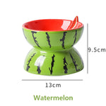 Fruit Ceramic Cat Bowl - Watermelon - Cat Bowls