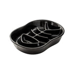 Slow Feeder Cat Bowl - Black - Cat Bowls