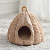  Lit pour Chat Coussiné - 2021-Beige / L40xL40xH38CM