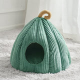  Lit pour Chat Coussiné - 2021-Vert / L40xL40xH38CM