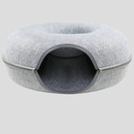 Donut Tunnel Cat Toy - Gray / M - Cat Toys