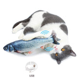 Jouet poisson électrique pour chat