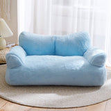  Canapé-lit doux pour chat - Bleu