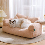 Canapé-lit doux pour chat